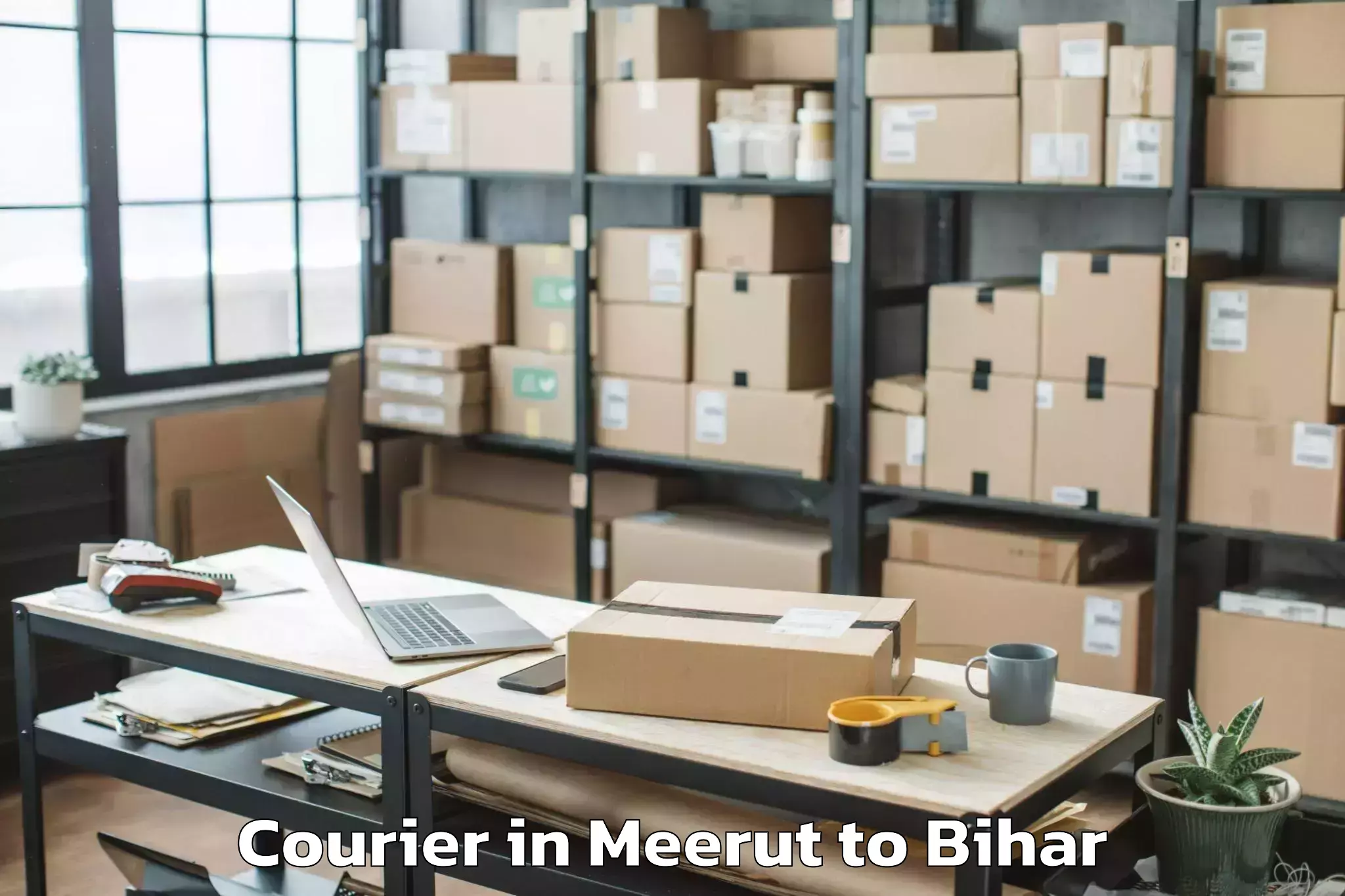 Easy Meerut to Sugauli Courier Booking